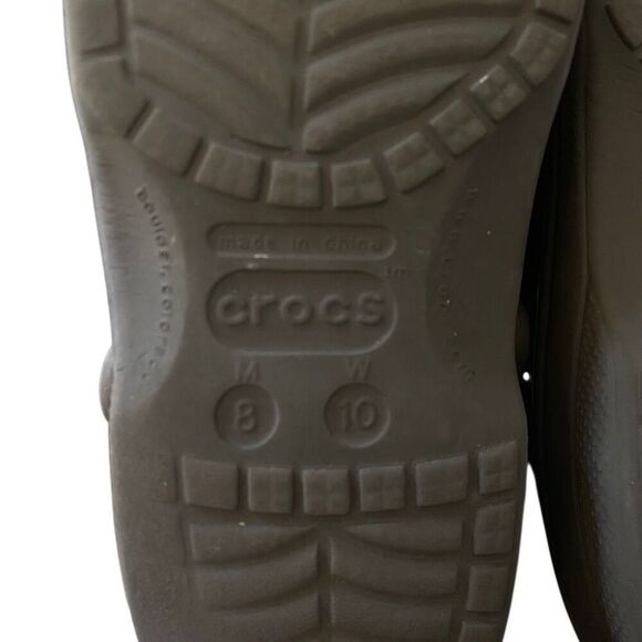 Crocs brown women 10 men 8 - Picture 4 of 5